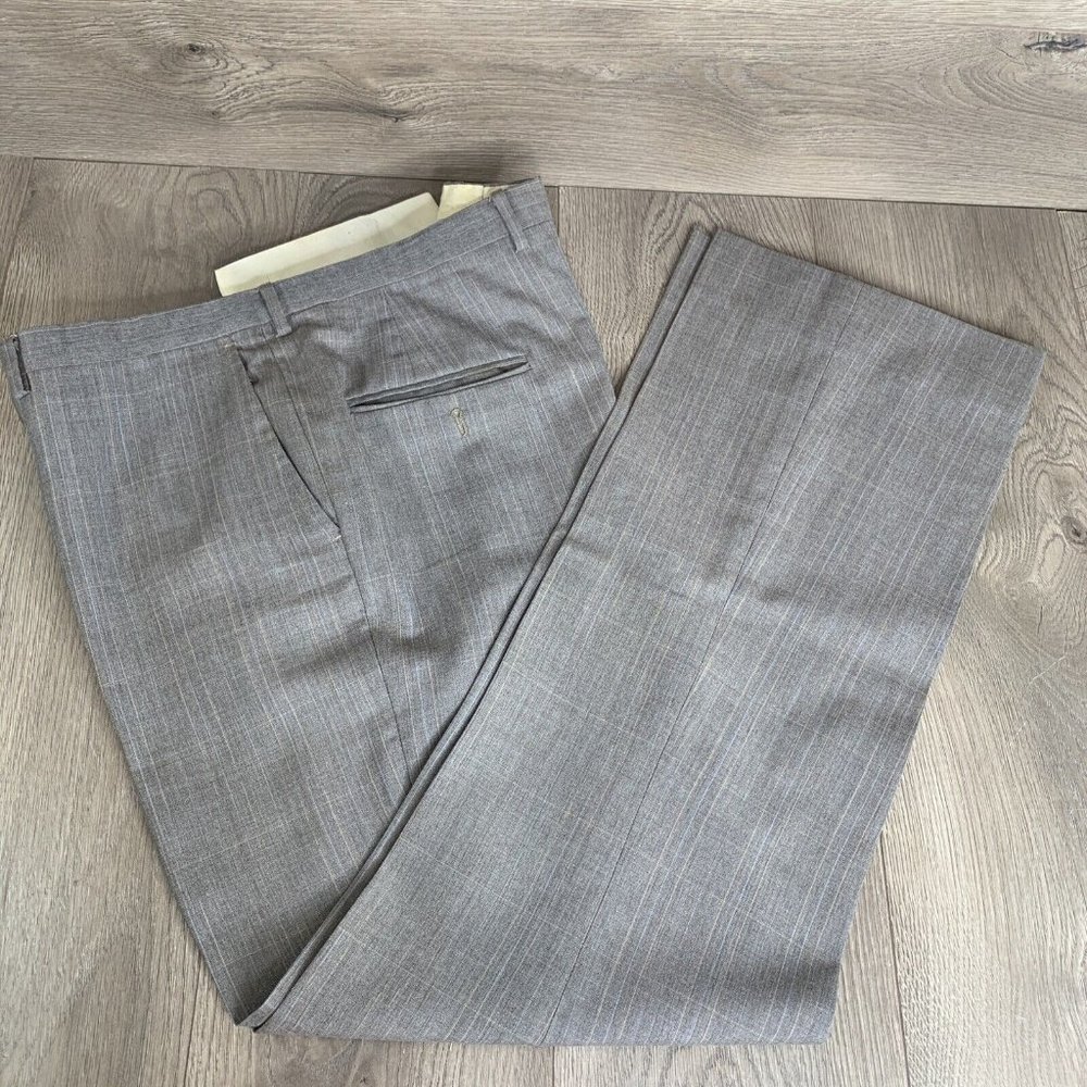 Botany 500 Joslins Mens 2 piece Suit Rose Grey w/Pinstripes See Desc for Measure - Picture 11 of 16